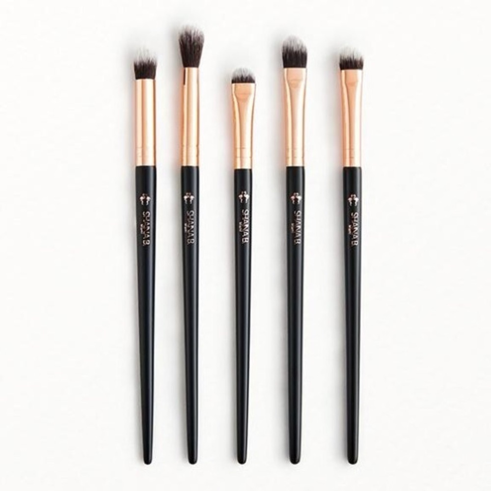 Shaina B. Black and Gold Eye Brush Set